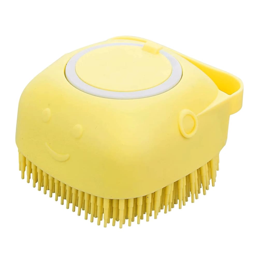 Pet Wash Brush with Built-In Shampoo Dispenser | Dog & Cat