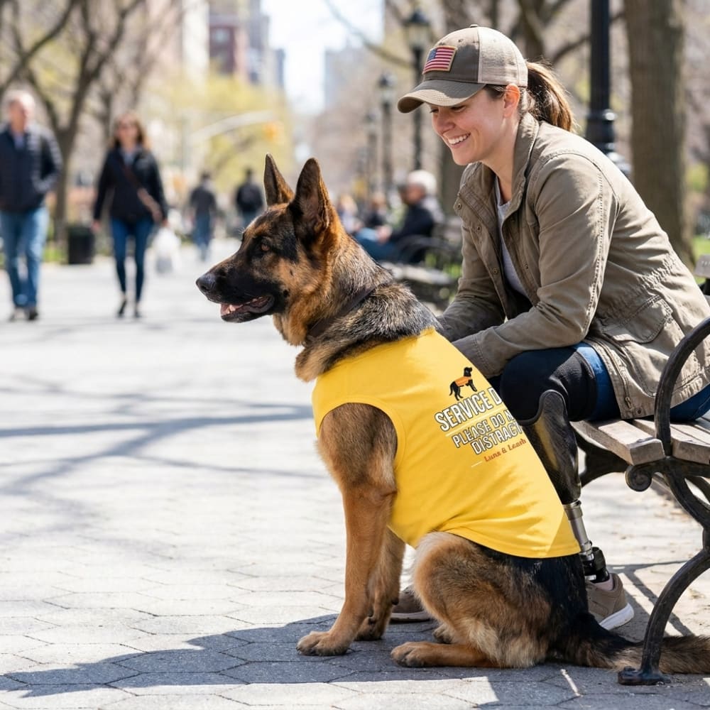 Please Do Not Distract Service Dog Shirt