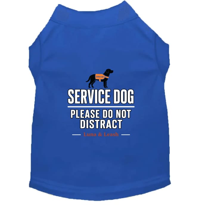 Please Do Not Distract Service Dog Shirt - Service Dog