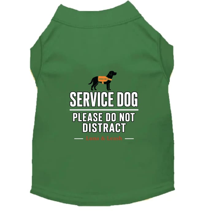 Please Do Not Distract Service Dog Shirt - Service Dog