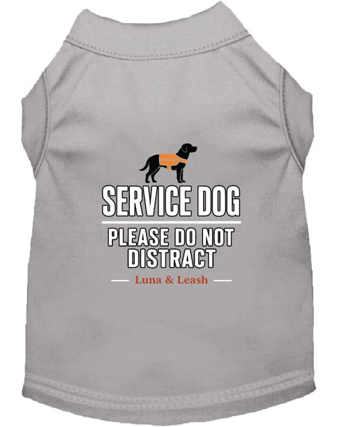 Please Do Not Distract Service Dog Shirt - Service Dog