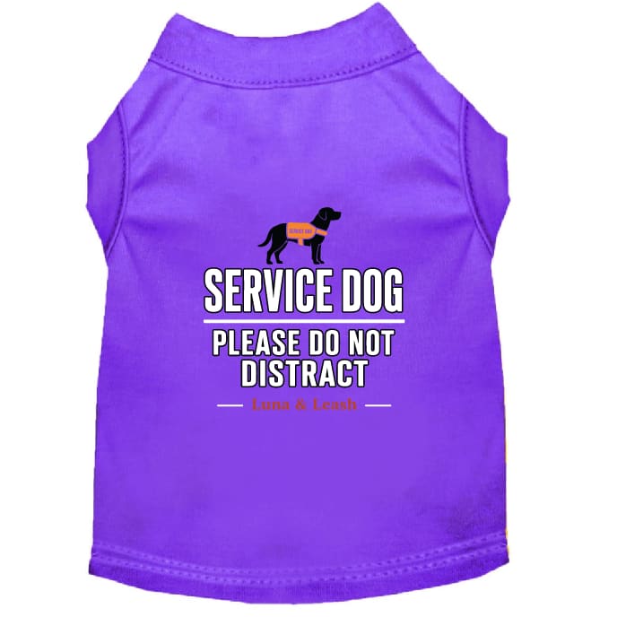 Please Do Not Distract Service Dog Shirt - Service Dog