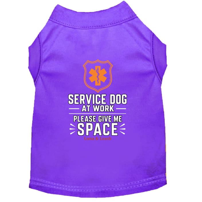 Please Give Me Space Service Dog Shirt - Service Dog Shirts
