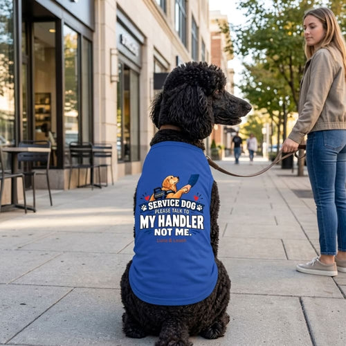 Please Talk to My Handler Not Me | Service Dog Shirt
