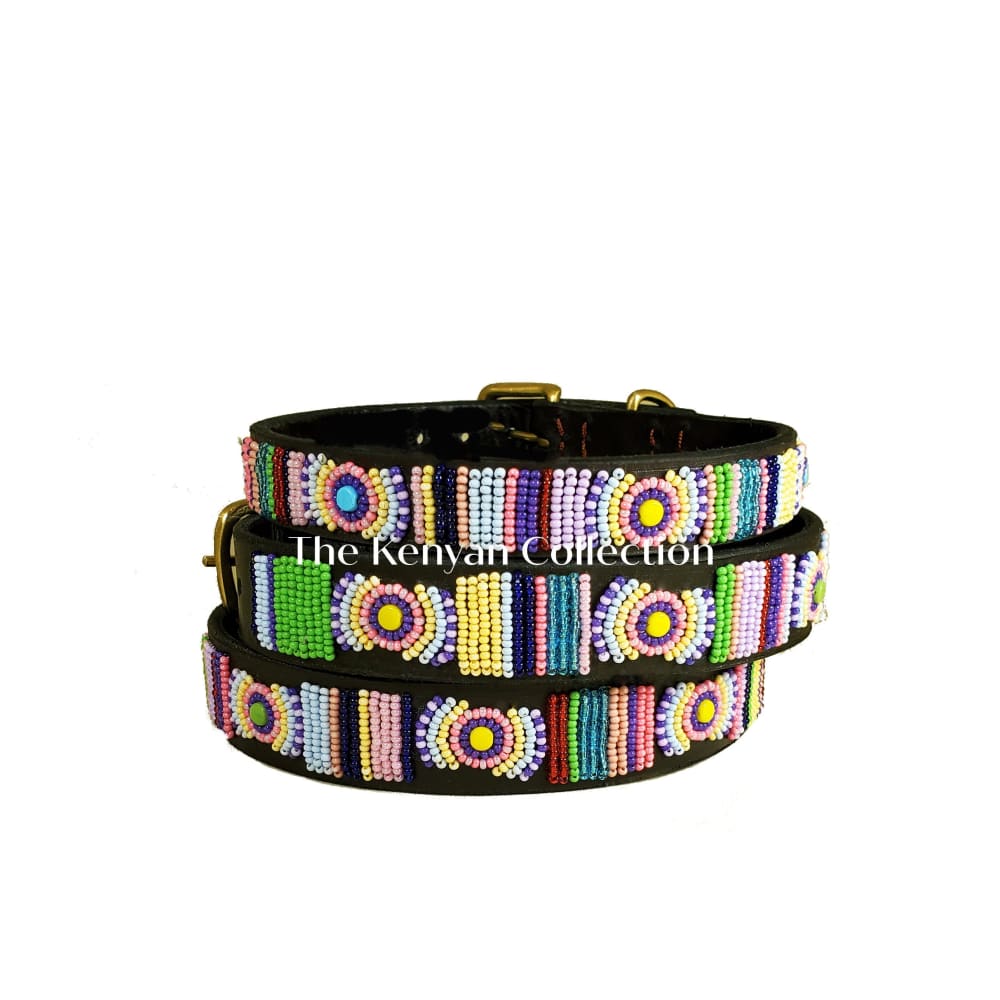 Posey Beaded Dog Collar - Dog Collars - Maasai