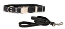 Quick-Release Style Leather Collar and Leash Set - Dog
