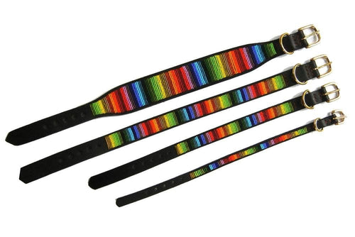 Rainbow Beaded Dog Collar - Dog Collars - Maasai