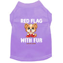 Red Flag With Fur Dog Shirt - Dog Shirt Deals