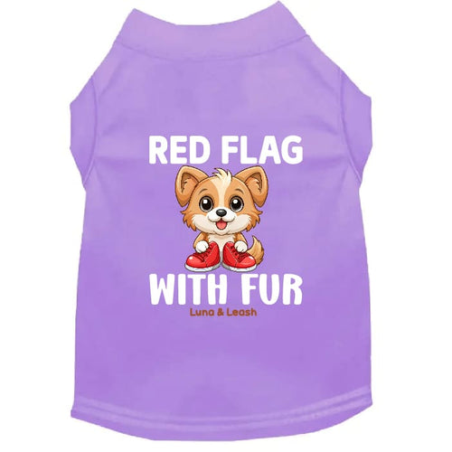 Red Flag With Fur Dog Shirt - Dog Shirt Deals
