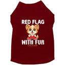 Red Flag With Fur Dog Shirt - Dog Shirt Deals
