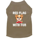 Red Flag With Fur Dog Shirt - Dog Shirt Deals