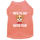 Red Flag With Fur Dog Shirt - Dog Shirt Deals