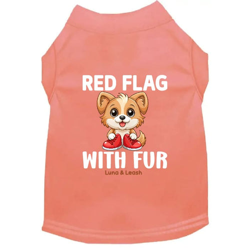 Red Flag With Fur Dog Shirt - Dog Shirt Deals