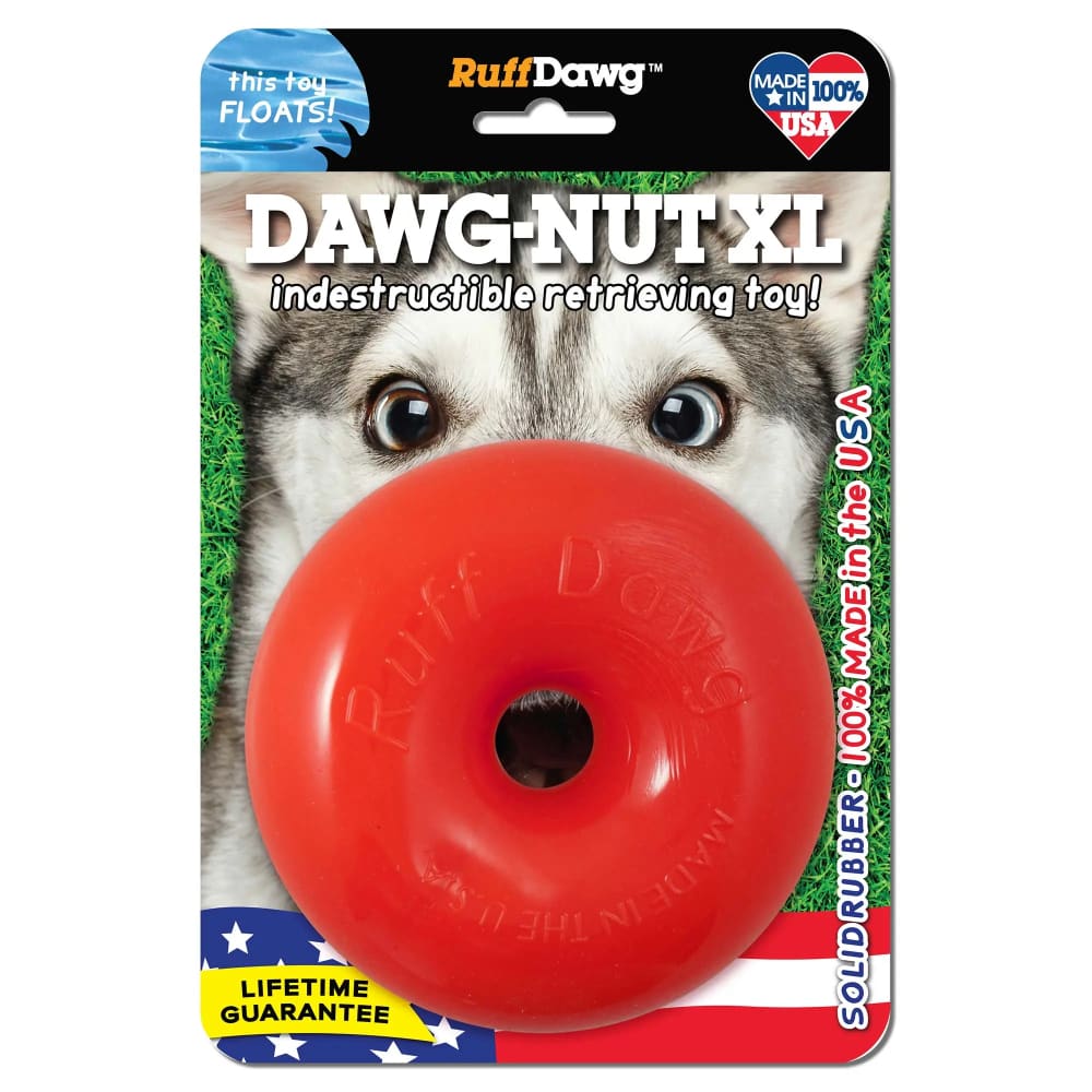 Ruff Dawg Indestructible Dawg Nut Dog Toy Toss and Retrieve