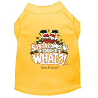 Santa Comes in Through the What?! | Christmas Dog Shirt