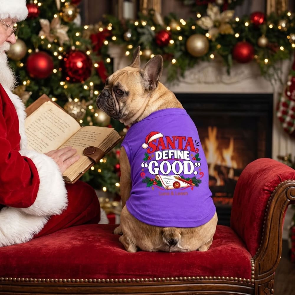Santa, Define “Good.” | Christmas Dog Shirt