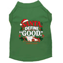 Santa Define “Good.” | Christmas Dog Shirt - Christmas Dog