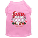 Santa Define “Good.” | Christmas Dog Shirt - Christmas Dog
