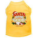 Santa Define “Good.” | Christmas Dog Shirt - Christmas Dog