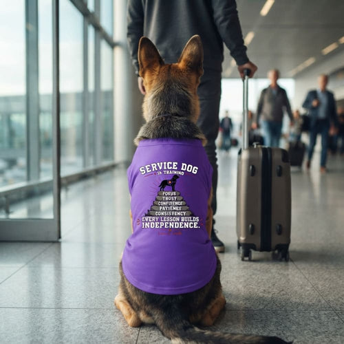 Service Dog in Training Shirt – Every Lesson Builds