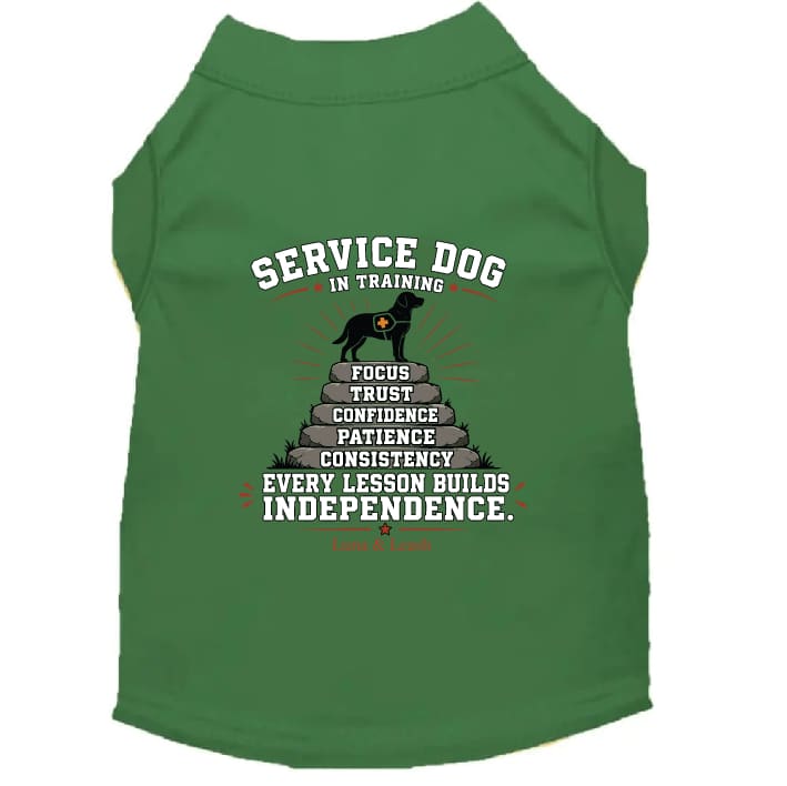 Service Dog in Training Shirt – Every Lesson Builds