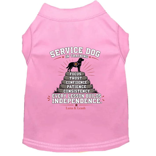 Service Dog in Training Shirt – Every Lesson Builds