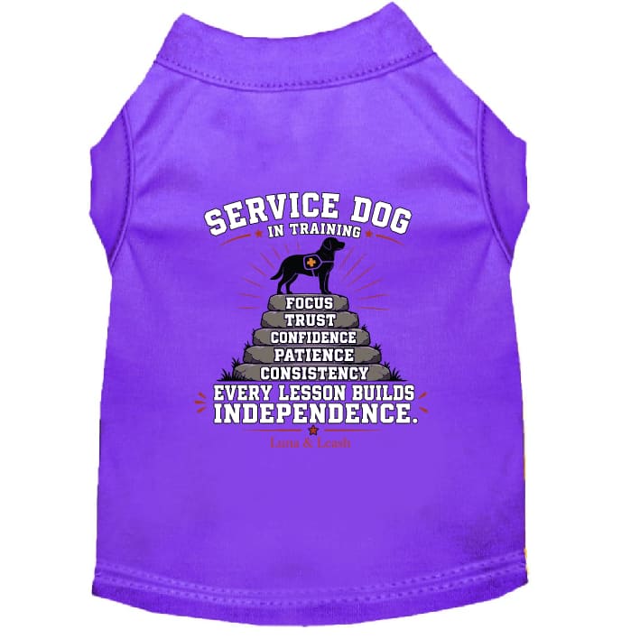 Service Dog in Training Shirt – Every Lesson Builds Independence.