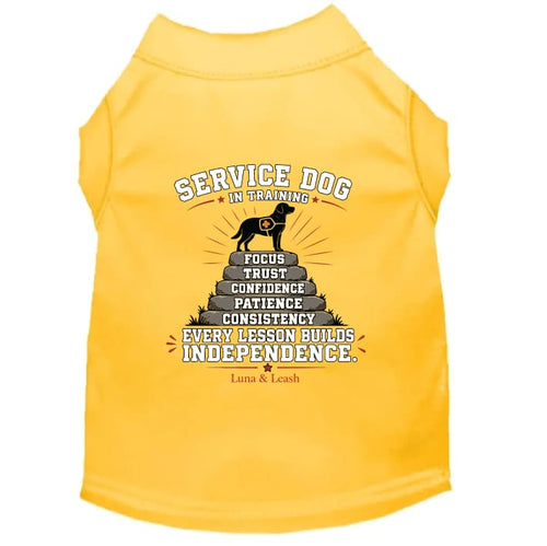 Service Dog in Training Shirt – Every Lesson Builds