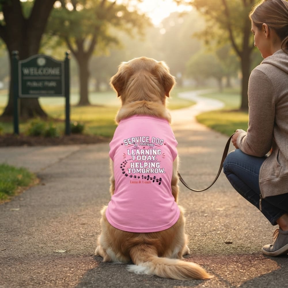 Service Dog in Training Shirt – Learning Today. Helping Tomorrow.