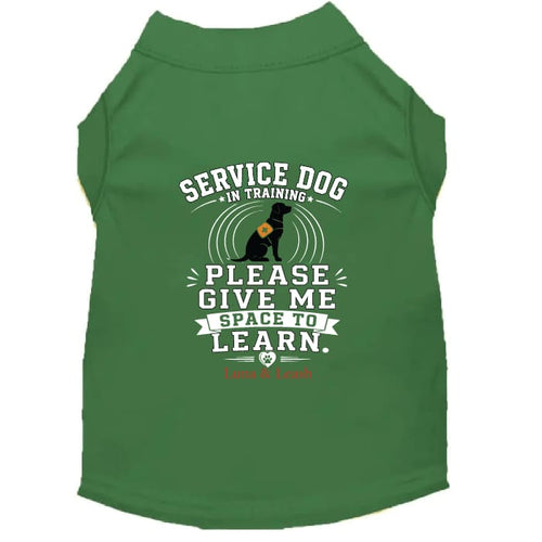 Service Dog in Training Shirt – Please Give Me Space