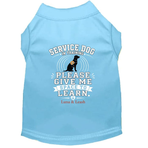 Service Dog in Training Shirt – Please Give Me Space