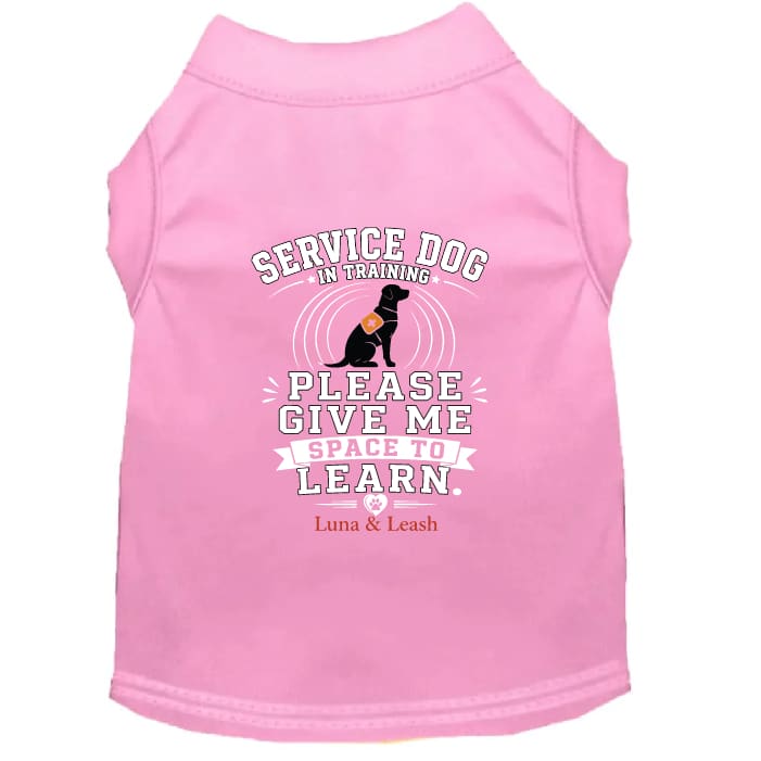 Service Dog in Training Shirt – Please Give Me Space
