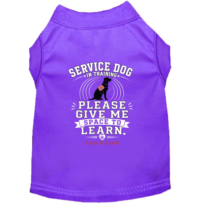 Service Dog in Training Shirt – Please Give Me Space