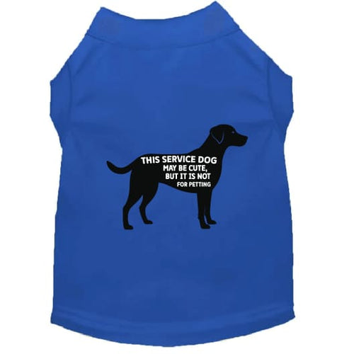 Service Dog No Petting Dog Shirt - Service Dog Shirts