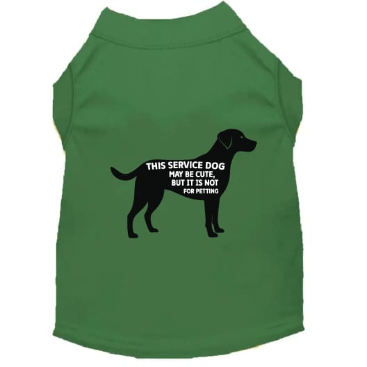Service Dog No Petting Dog Shirt - Service Dog Shirts