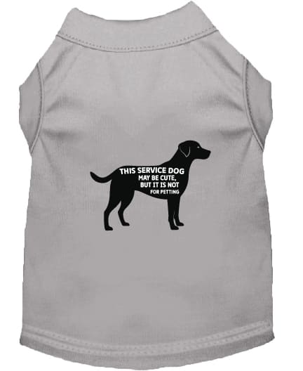 Service Dog No Petting Dog Shirt - Service Dog Shirts