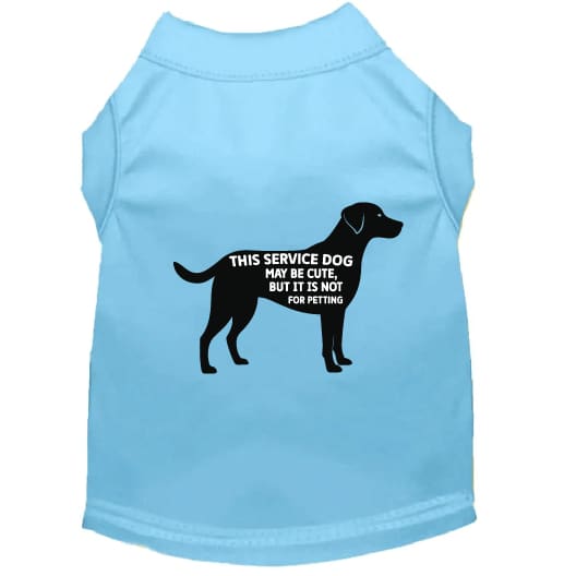 Service Dog No Petting Dog Shirt