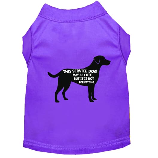 Service Dog No Petting Dog Shirt - Service Dog Shirts