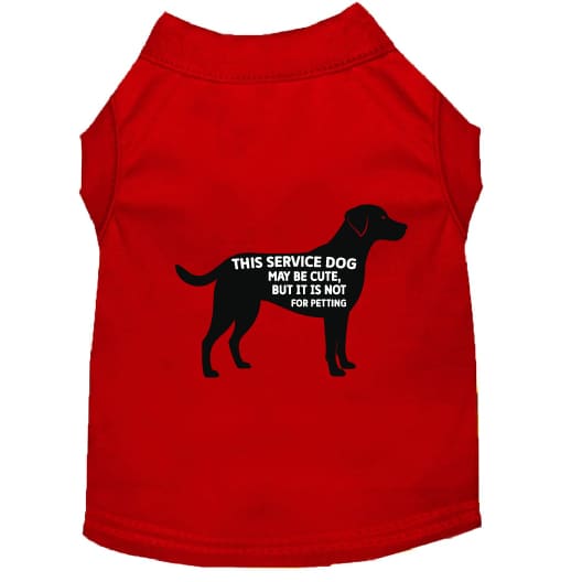 Service Dog No Petting Dog Shirt - Service Dog Shirts