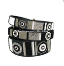 Shades of Grey Beaded Dog Collar - Dog Collars - Maasai