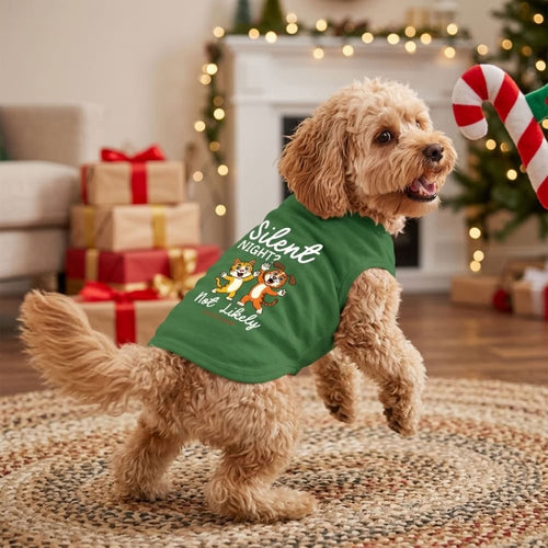 Silent Night? Not Likely. | Christmas Dog Shirt - Christmas