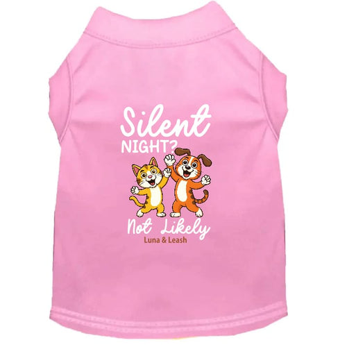 Silent Night? Not Likely. | Christmas Dog Shirt - Christmas