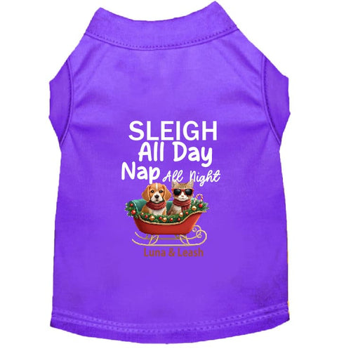 Sleigh All Day Dog Shirt - Dog Shirt