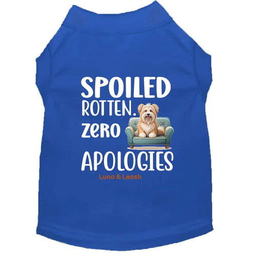 Spoiled Rotten. Zero Apologies Dog Shirt - Funny Dog Shirts