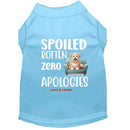 Spoiled Rotten. Zero Apologies Dog Shirt - Funny Dog Shirts