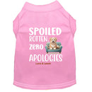 Spoiled Rotten. Zero Apologies Dog Shirt - Funny Dog Shirts