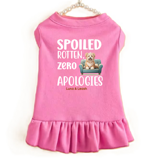 Spoiled Rotten, Zero Apologies Dog Dress