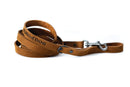 Sport Style Earth Brown Leather Leash - Dog Leash - Euro