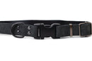 Sport Style Midnight Black Leather Dog Collar - Dog Collars