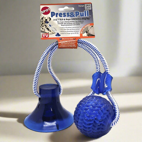 Press & Pull Interactive Dog Toy – Attaches to Door Wall
